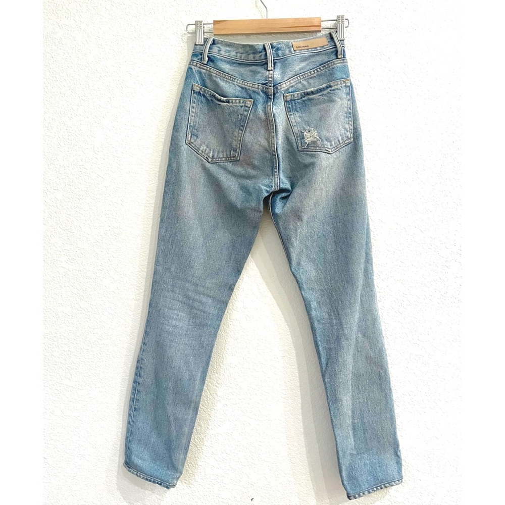 GRLFRND Karolina High Rise Distressed Skinn Jeans in Last Dance Retro Vintage - Picture 8 of 13